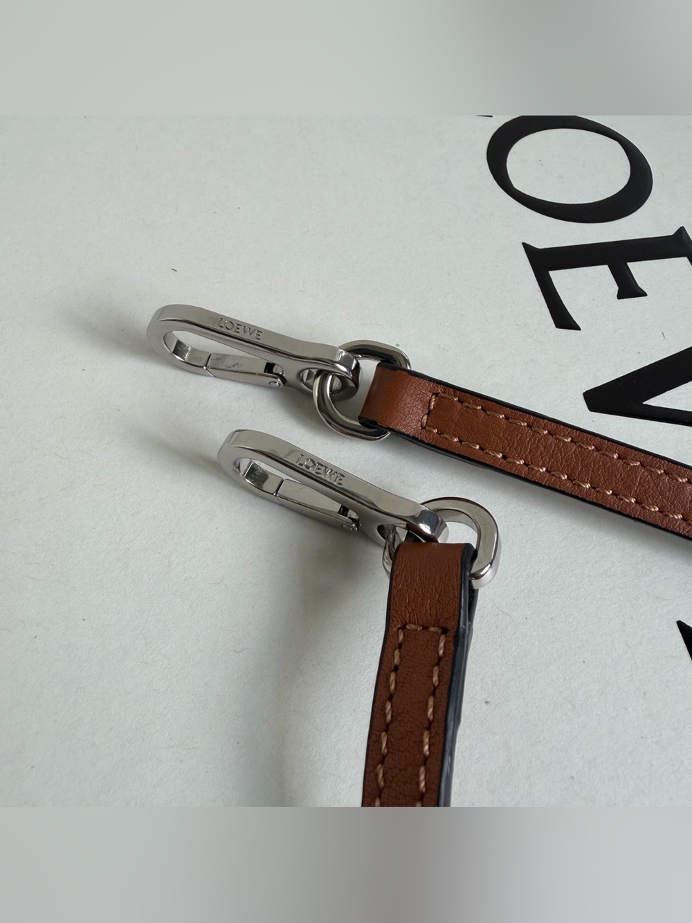 Loewe Mini Puzzle Edge bag in classic calfskin Tan - Picture 10 of 11